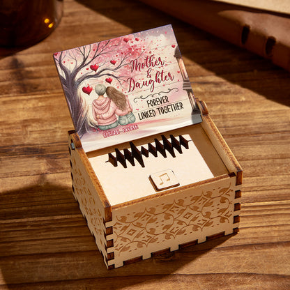 Personalized Wooden Music Box Custom Music Box Gift for Mother, Unique Keepsake with Voice Recording and Long-Lasting Battery, Ideal for Mother's Day and Special Occasions