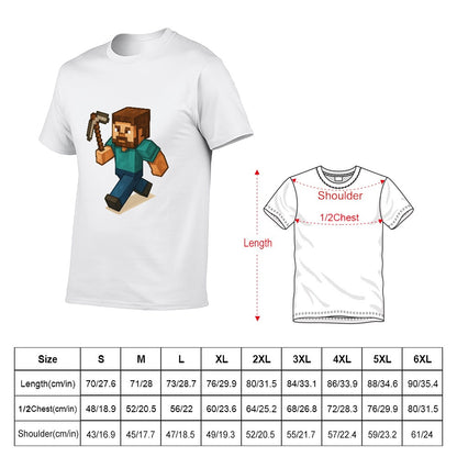 Unisex 100% Cotton Men's Short Sleeve T-Shirt with Unique Double-Sided Print for Fitness Travel Events Casual Wear Gift for Him Comfortable Breathable Stylish Trendy Fashion