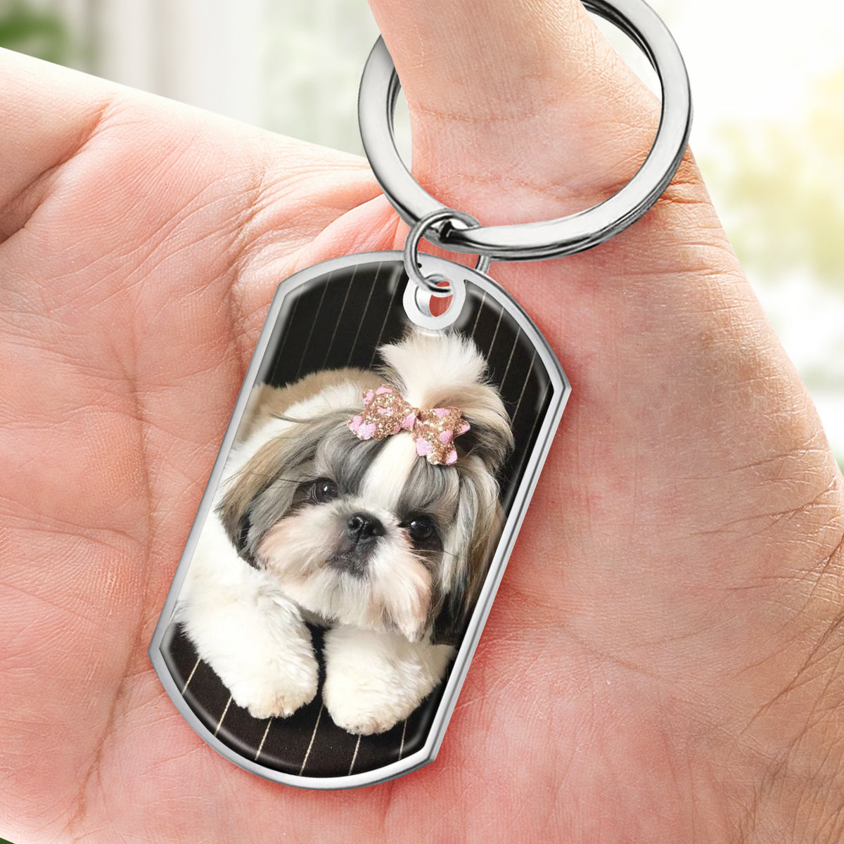if love alone could have saved you keychain - memorial gift for loved ones - engraved stainless steel keepsake - 2 x 1.2 inches