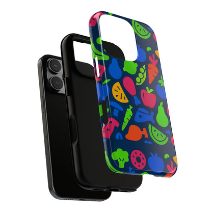 Vibrant 3D Fruit Pattern Protective Phone Case with Glossy Finish for Stylish Protection, Compatible with iPhone 13, 14, 15 & 16 – all models including Pro, Pro Max & Plus