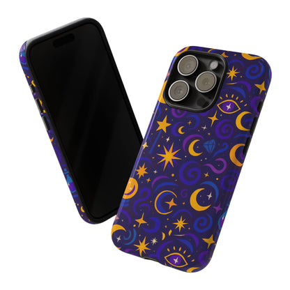 Vibrant 3D Cosmic Design Phone Case for Stylish Protection with Multicolour Stars and Swirls Compatible with iPhone 13, 14, 15 & 16 – All Models Including Pro, Pro Max & Plus