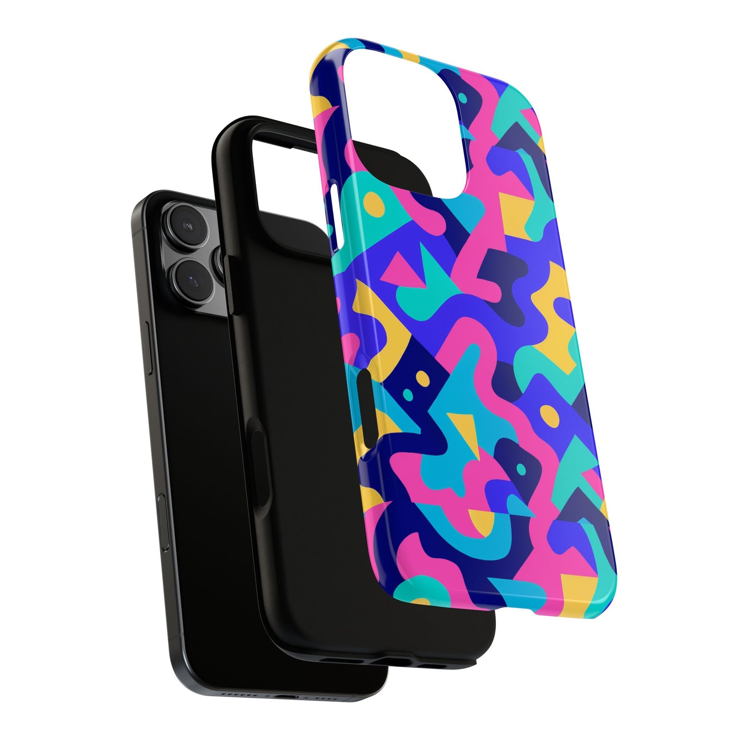 vibrant abstract pattern protective phone case stylish accessory for unique expression compatible with iphone 13, 14, 15 & 16 – all models including pro, pro max & plus