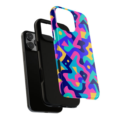 Vibrant Abstract Pattern Protective Phone Case Stylish Accessory for Unique Expression Compatible with iPhone 13, 14, 15 & 16 – All Models Including Pro, Pro Max & Plus