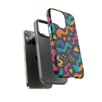 Vibrant Abstract Protective Phone Case with Bold 3D Design for Unique Expression and Stylish Protection Compatible with iPhone 13, 14, 15 & 16 – all models including Pro, Pro Max & Plus