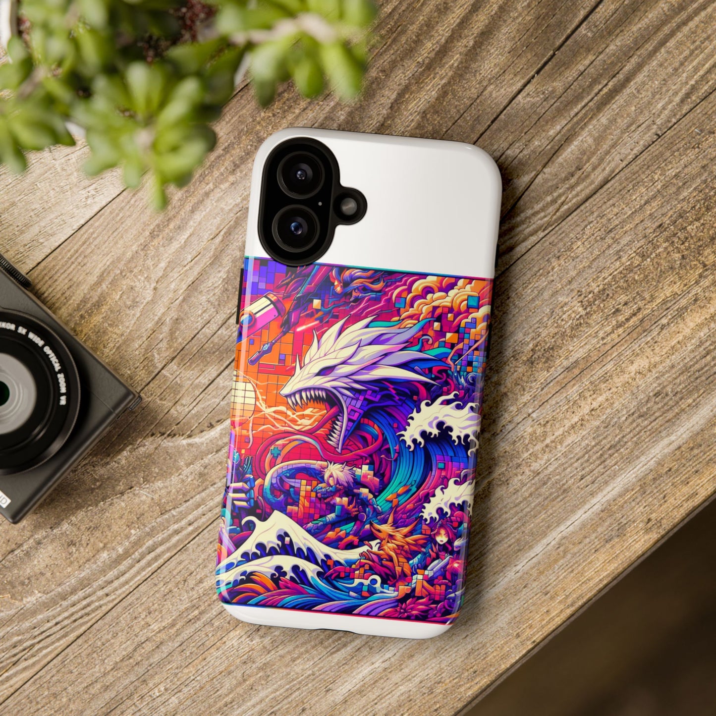 whopper whopper sigma stopper protective phone case 3d wrap, durable shock absorption, uv protection, stylish anime design for men and women