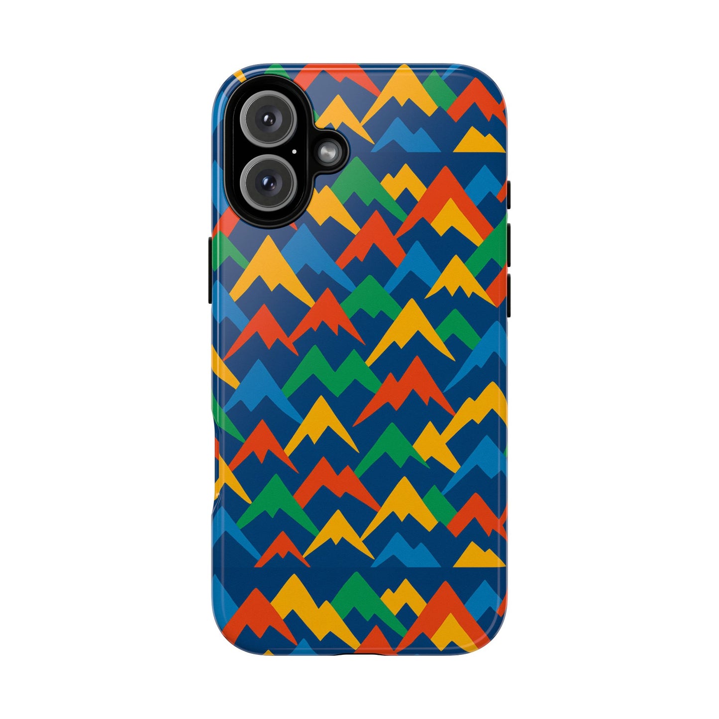 vibrant 3d mountain design phone case for stylish protection – unique accessory compatible with iphone 13, 14, 15 & 16 – all models including pro, pro max & plus