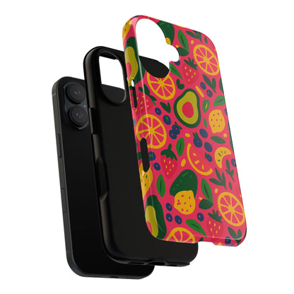 Vibrant 3D Fruit Pattern Protective Phone Case - Playful Accessory for Individuality and Stylish Protection Compatible with iPhone 13, 14, 15 & 16 – all models including Pro, Pro Max & Plus