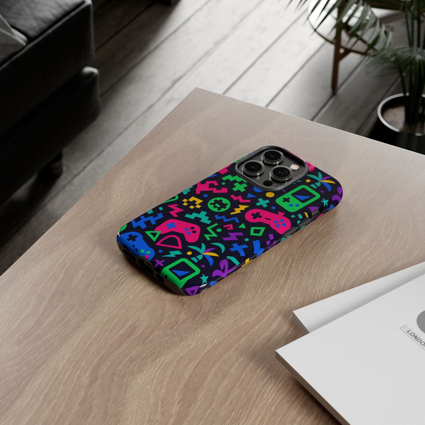vibrant 3d gaming design protective phone case for creative expression and stylish protection, compatible with iphone 13, 14, 15 & 16 – all models including pro, pro max & plus