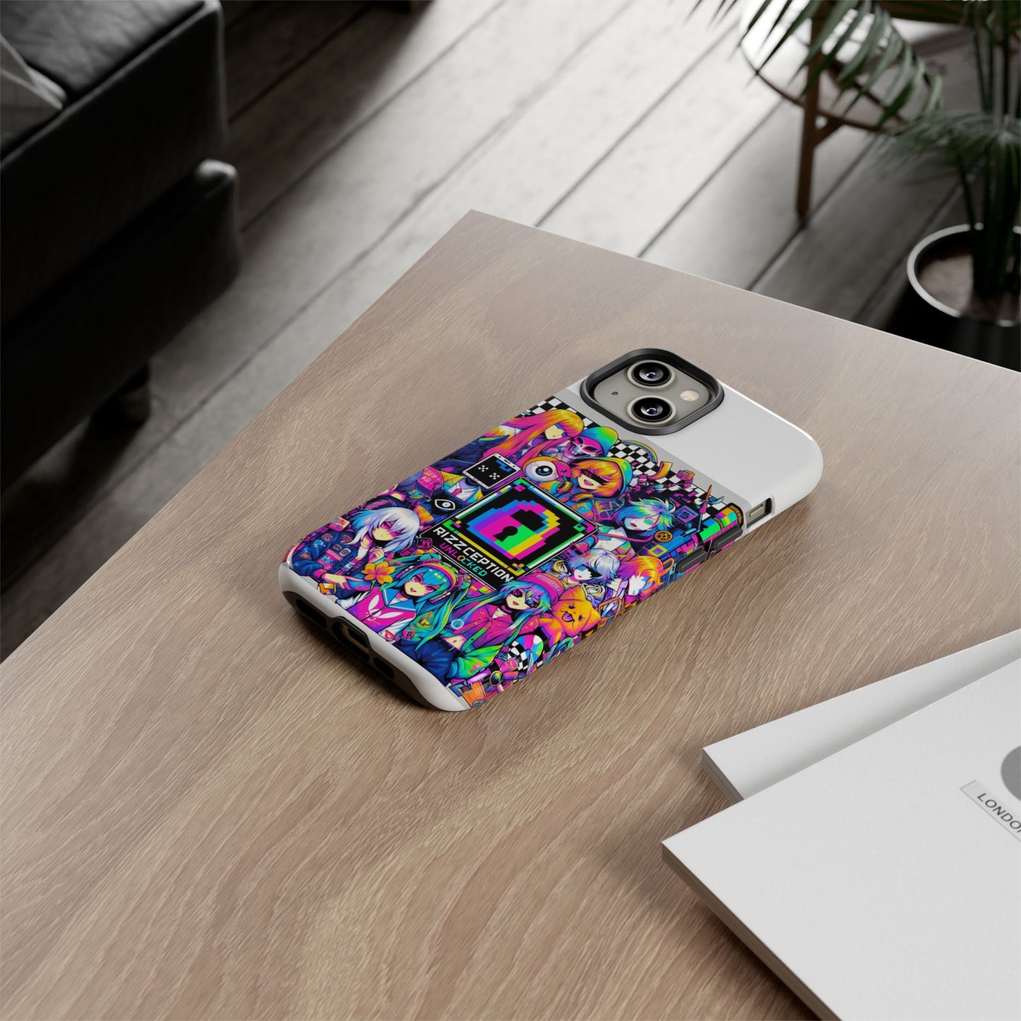 rizzception unlocked 3d wrap protective phone case for anime lovers