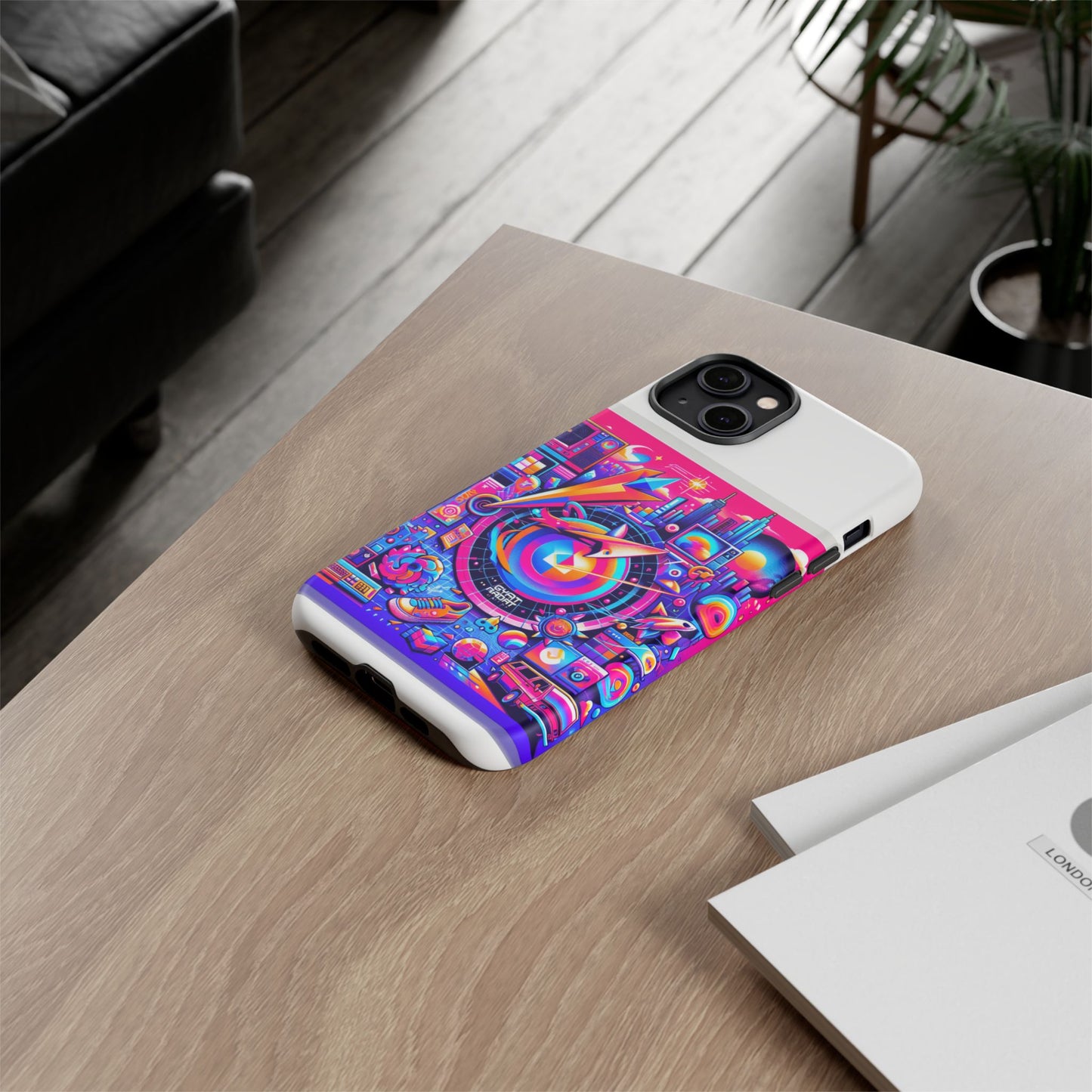 gyatt radar online 3d wrap protective phone case for smartphones, retro anime design, durable shock absorption, uv protected, glossy or matte finish