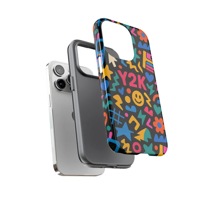 Vibrant Y2K Design 3D Wrap Protective Phone Case for Unique Style and Fashion Accessory Compatible with iPhone 13, 14, 15 & 16 – all models including Pro, Pro Max & Plus