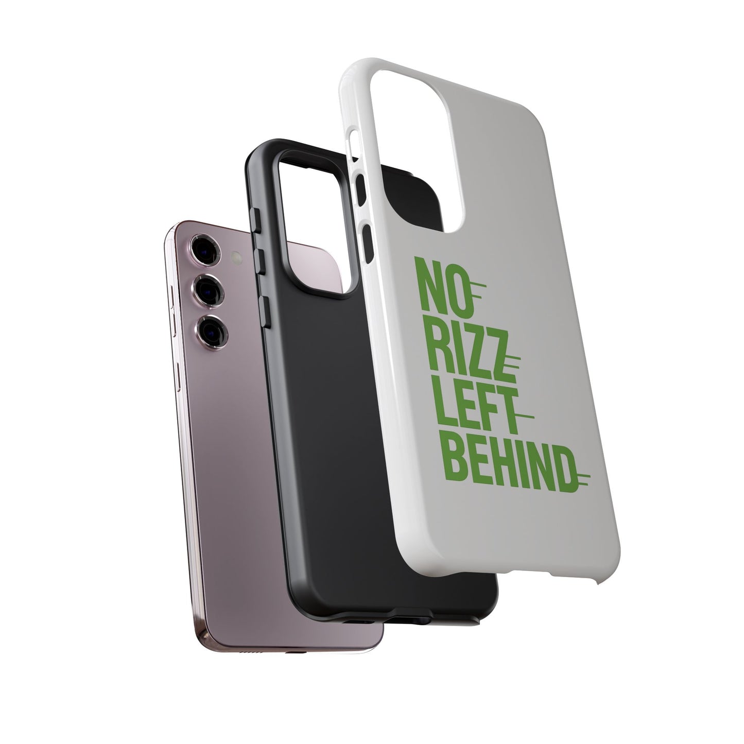 copy of tough cases - no rizz left behind phone case for ultimate protection and style, impact-resistant, dual layer, vibrant design, perfect gift for adults