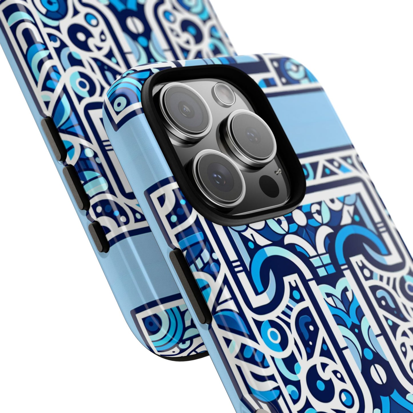 blue alphabet t phone case with 3d wrap shock absorption and uv protection for kids and teens