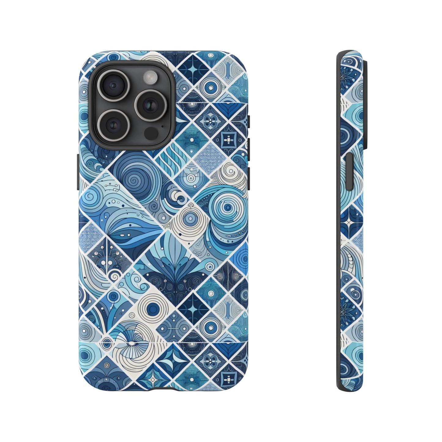 1 pattern image 1 vibrant shockproof phone case for anime and comic fans, retro art style, durable & uv protected, compatible with iphone 13-16 pro max plus