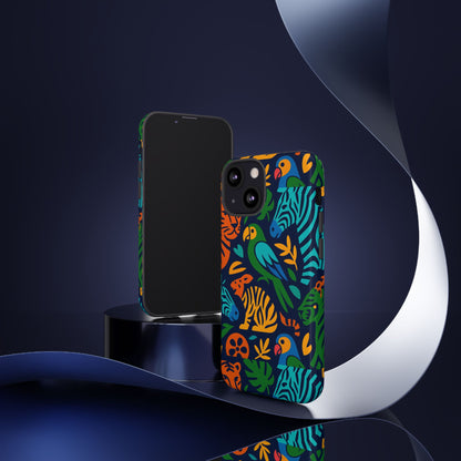 Vibrant 3D Animal Print Phone Case for Stylish Protection – Unique Accessory for Men and Women Compatible with iPhone 13, 14, 15 & 16 – all models including Pro, Pro Max & Plus