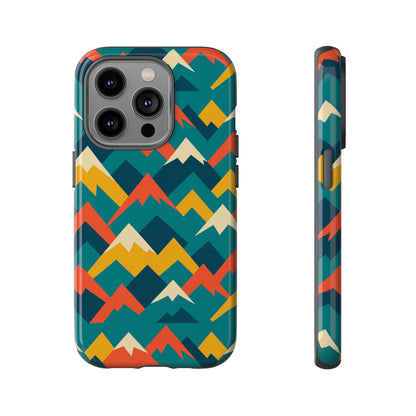 Vibrant Mountain Pattern 3D Wrap Protective Phone Case Stylish Accessory for Men and Women Compatible with iPhone 13, 14, 15 & 16 – All Models Including Pro, Pro Max & Plus