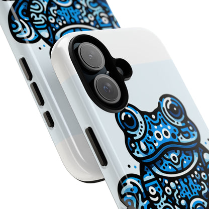 Vibrant 3D Blue Animal Print Protective Phone Case for Bold Individuals – Stylish Protection Compatible with iPhone 13, 14, 15 & 16 – All Models Including Pro, Pro Max & Plus