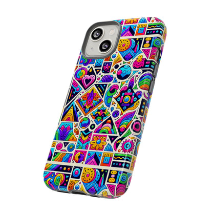 Pattern Image 4 Vibrant Anime Retro Shockproof Phone Case for Men Women