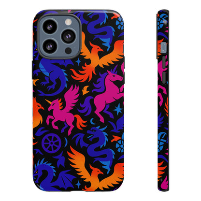 Vibrant 3D Fantasy Design Protective Phone Case for Stylish Protection Compatible with iPhone 13, 14, 15 & 16 – All Models Including Pro, Pro Max & Plus