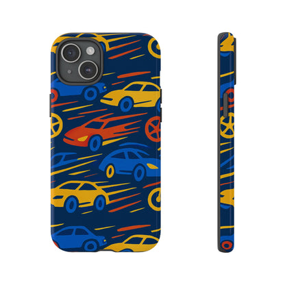 Vibrant 3D Car Design Protective Phone Case for Smartphones Stylish Accessory for Expressive Individuals Compatible with iPhone 13, 14, 15 & 16 – all models including Pro, Pro Max & Plus