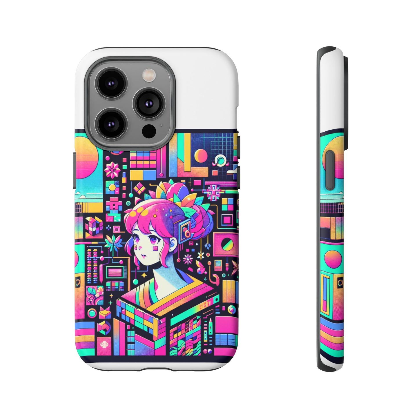 ratio d irl protective phone case with 3d wrap design, uv protected, durable tpu silicone, shock absorbent, ideal for anime and comic culture fans