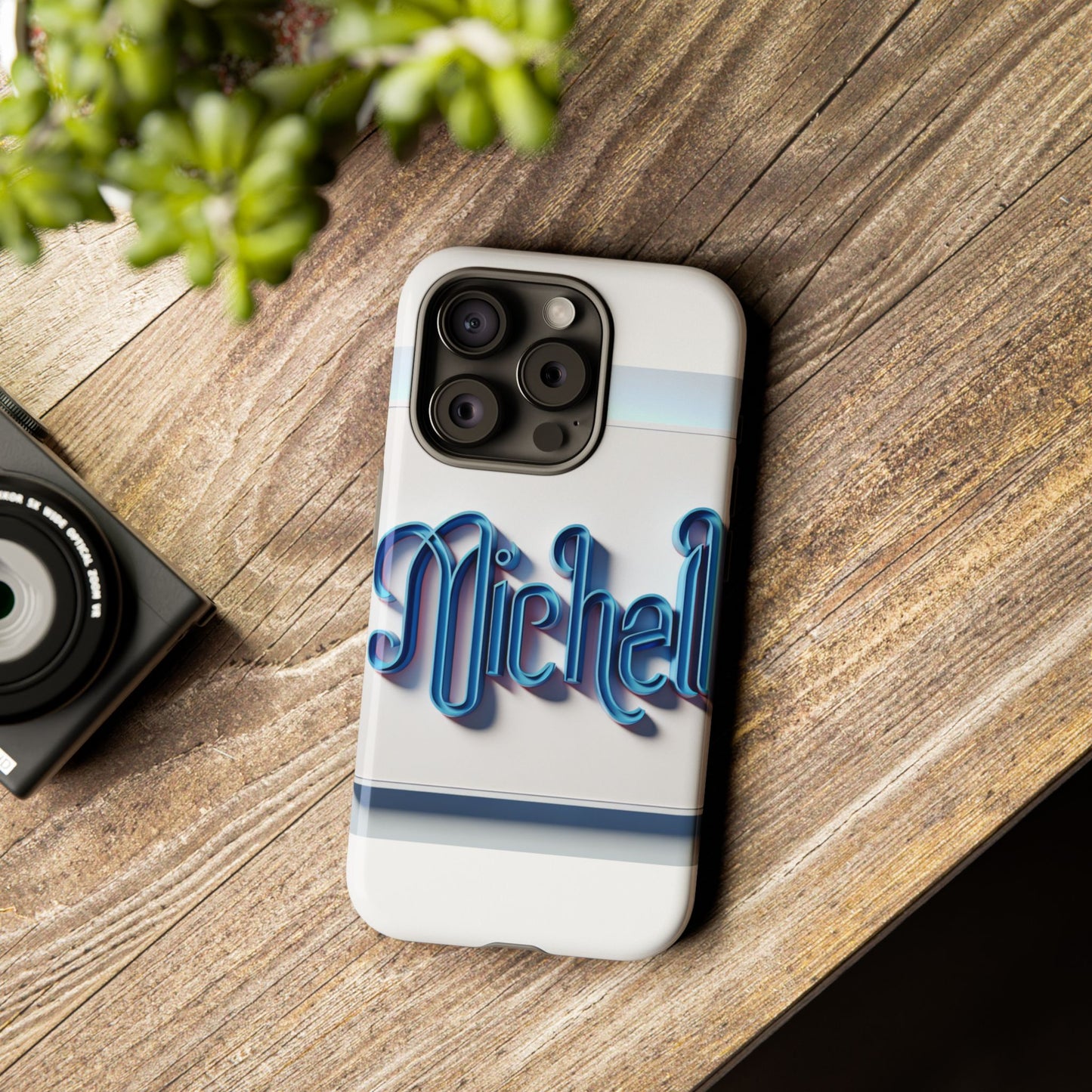 vibrant 3d glossy phone case in retro blue design stylish protection accessory compatible with iphone 13, 14, 15 & 16 – all models including pro, pro max & plus