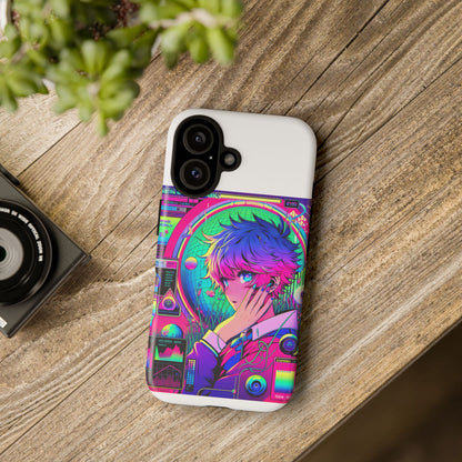Touching Grass Weekly Vibrant Protective Phone Case for Smartphones, Retro Anime Design, Shock Absorbent TPU, UV Protected, Unique Gift for Tech Enthusiasts