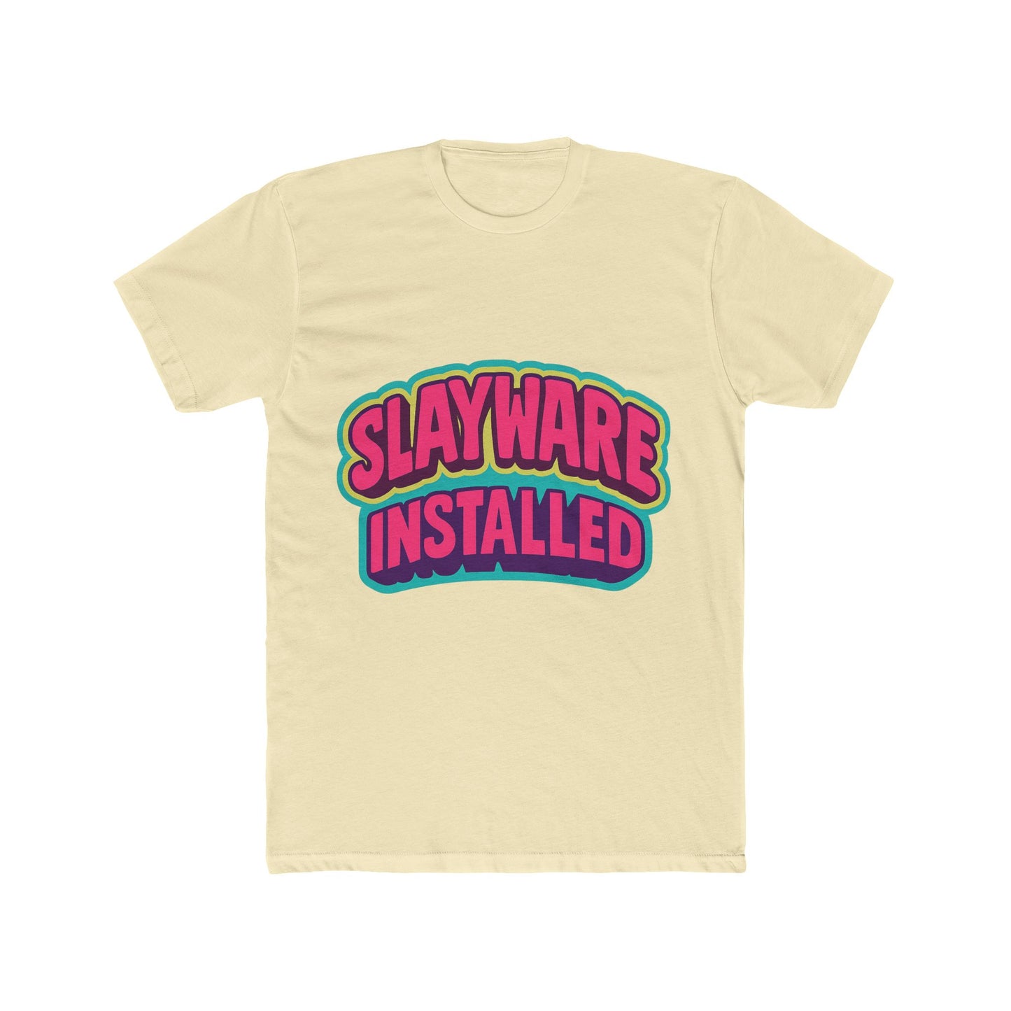 slayware installed unisex t-shirt – multicolor meme graphic tee – comfort and style for men & women