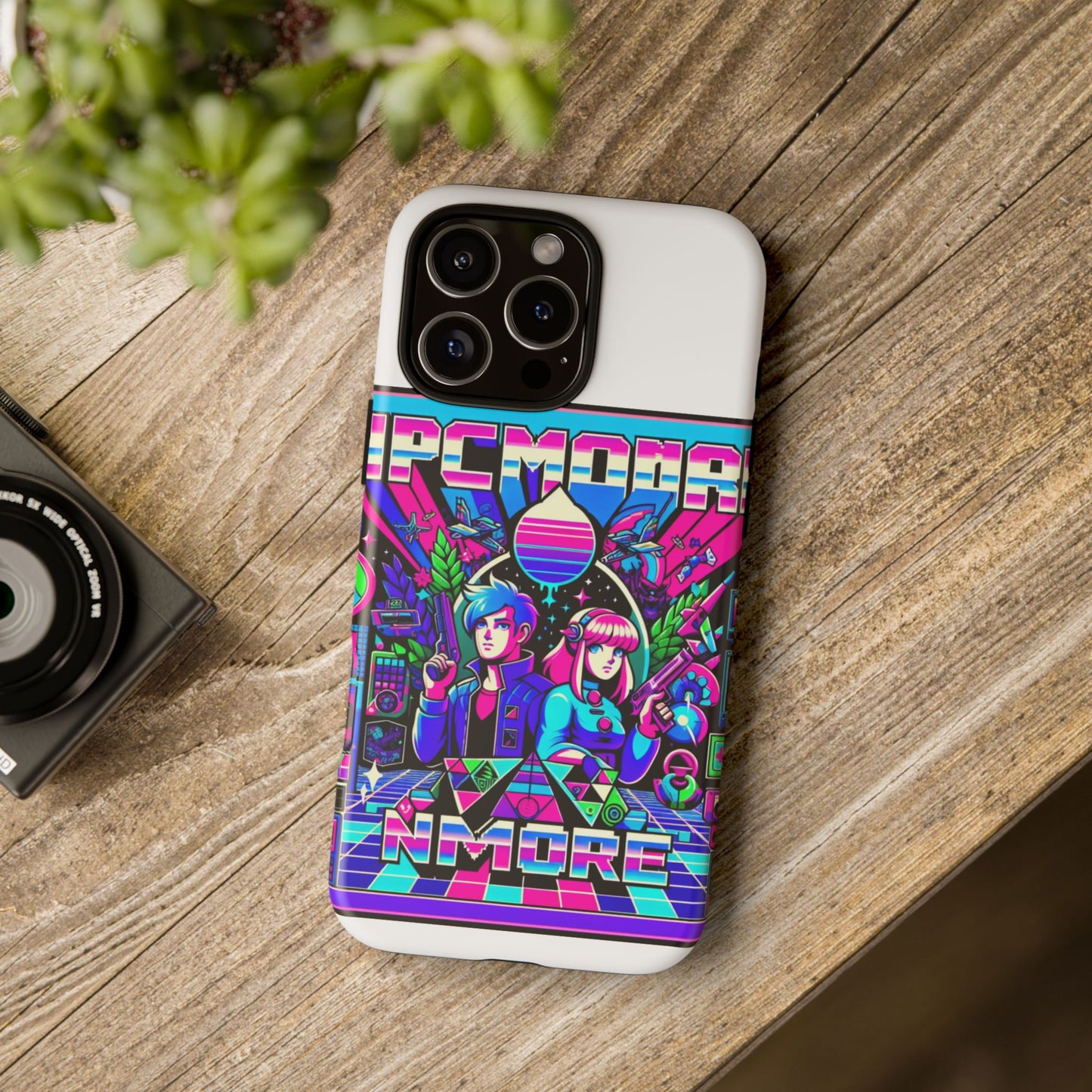 npc no more 3d wrap protective phone case for anime lovers