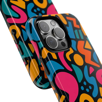 Vibrant Multicolour Abstract 3D Wrap Phone Case for Stylish Protection, Unisex Smartphone Cover, Compatible with iPhone 13, 14, 15 & 16 – all models including Pro, Pro Max & Plus
