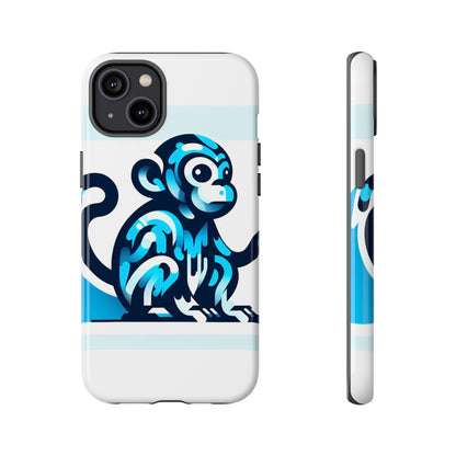 Vibrant 3D Monkey-Inspired Phone Case for Stylish Protection in Blue – Unisex Design Compatible with iPhone 13, 14, 15 & 16 – All Models Including Pro, Pro Max & Plus