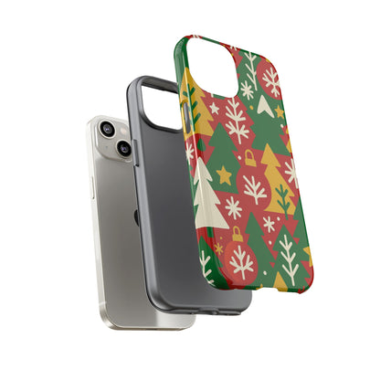Multicolour Christmas Tree 3D Wrap Phone Case - Fun Festive Holiday Design for Unique Accessories Compatible with iPhone 13, 14, 15 & 16 - all models including Pro, Pro Max & Plus