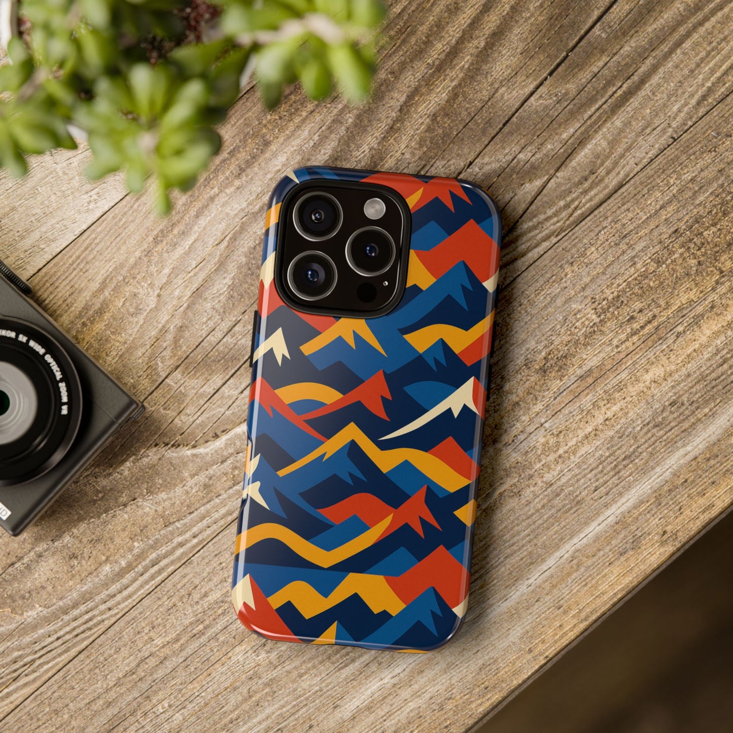 vibrant 3d mountain design protective phone case for unique accessory lovers compatible with iphone 13, 14, 15 & 16 – all models including pro, pro max & plus