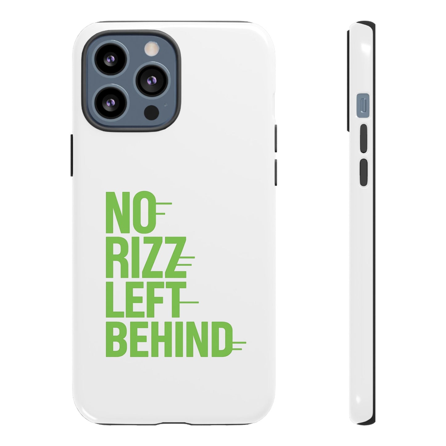 copy of tough cases - no rizz left behind phone case for ultimate protection and style, impact-resistant, dual layer, vibrant design, perfect gift for adults