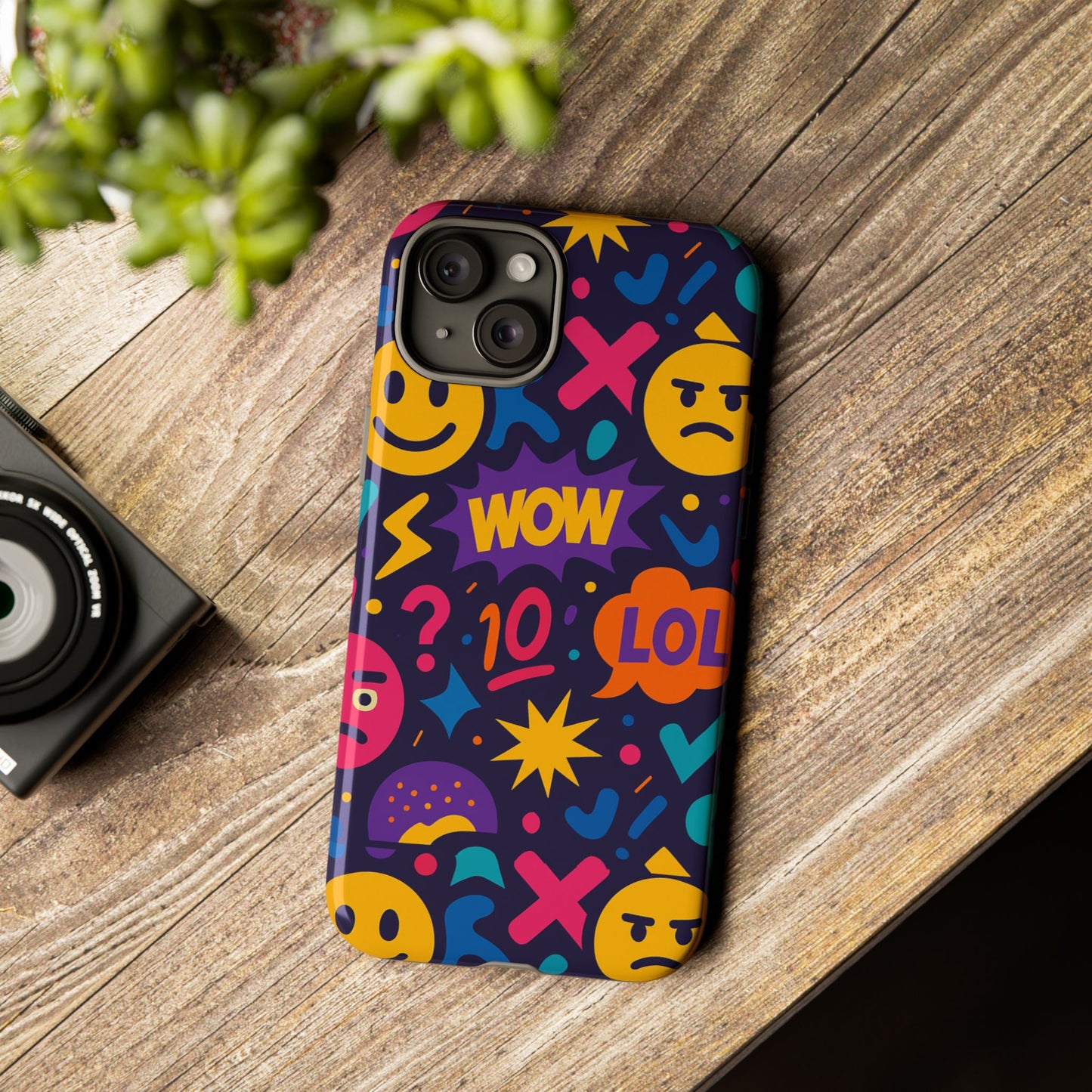 vibrant 3d emoji phone case with fun multicolour design for stylish protection compatible with iphone 13, 14, 15 & 16 – all models including pro, pro max & plus