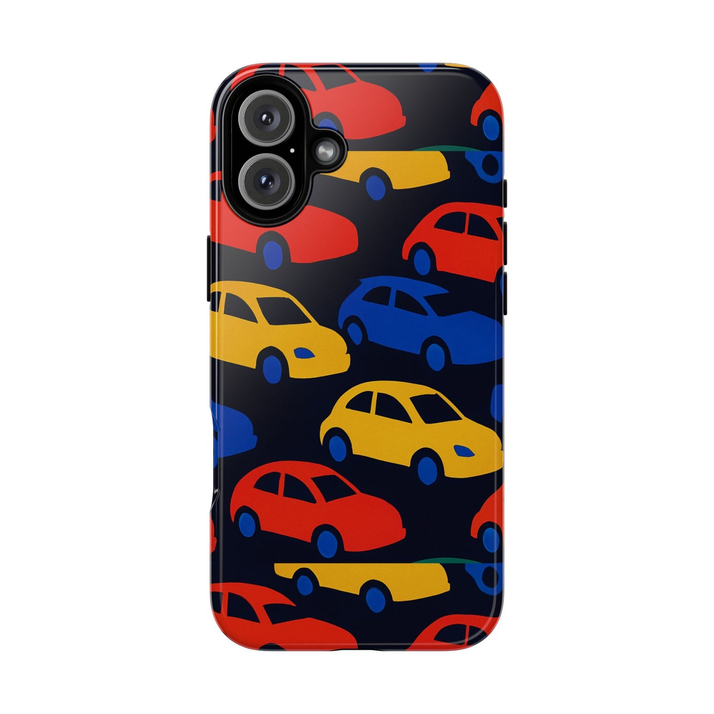 multicolour 3d car design protective phone case stylish accessory for unique expression compatible with iphone 13, 14, 15 & 16 – all models including pro, pro max & plus