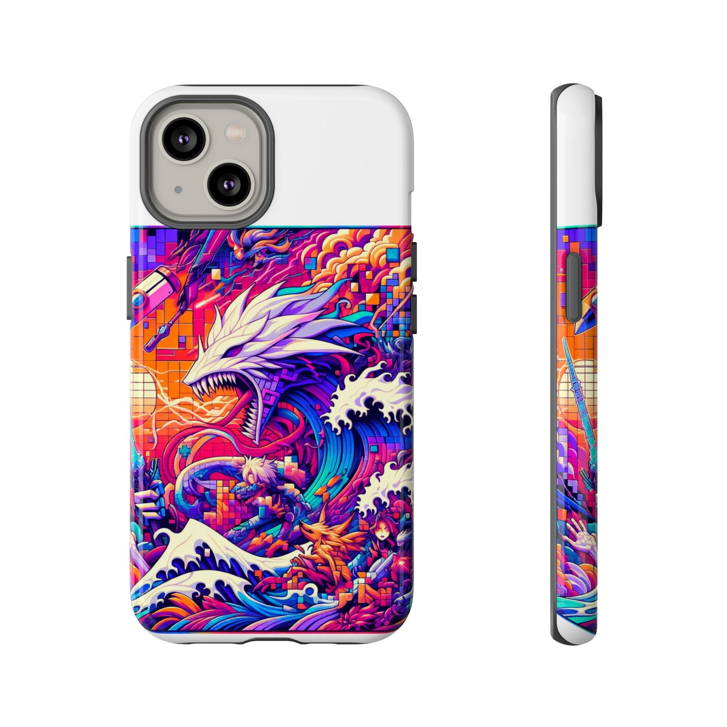 whopper whopper sigma stopper protective phone case 3d wrap, durable shock absorption, uv protection, stylish anime design for men and women