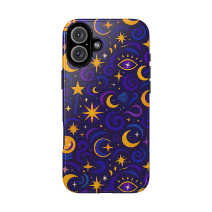 Vibrant 3D Cosmic Design Phone Case for Stylish Protection with Multicolour Stars and Swirls Compatible with iPhone 13, 14, 15 & 16 – All Models Including Pro, Pro Max & Plus