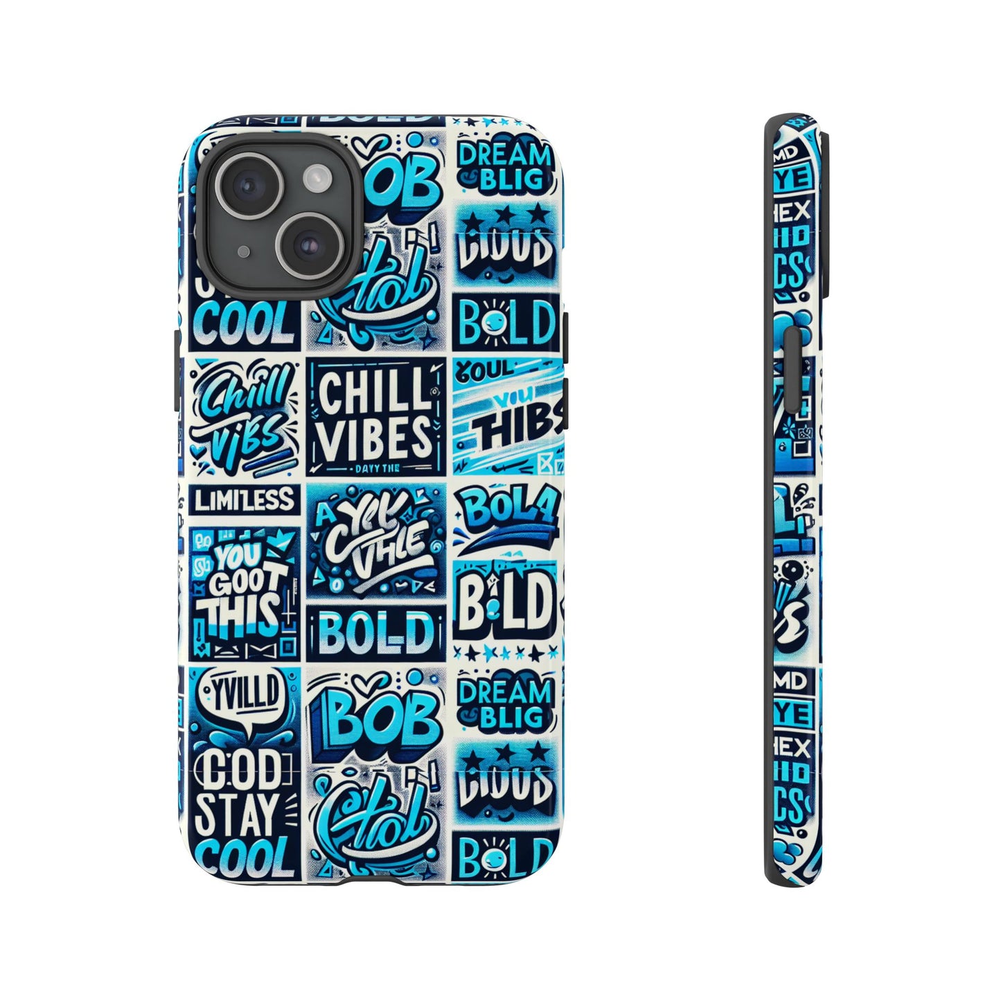 blue pattern image 8 vibrant 3d wrap phone case for men women shock absorbing durable silicone cover with uv protection