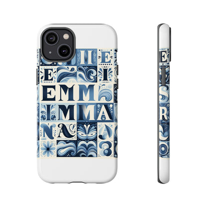 Vibrant 3D Alphabet Design Protective Phone Case in Blue for Stylish Smartphone Accessories Compatible with iPhone 13, 14, 15 & 16 – all models including Pro, Pro Max & Plus