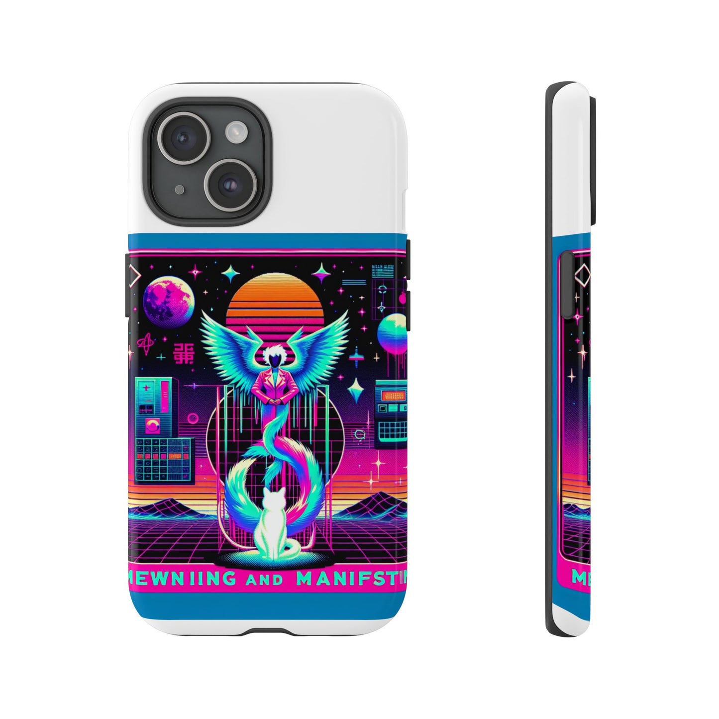 mewing and manifesting vibrant 3d protective phone case