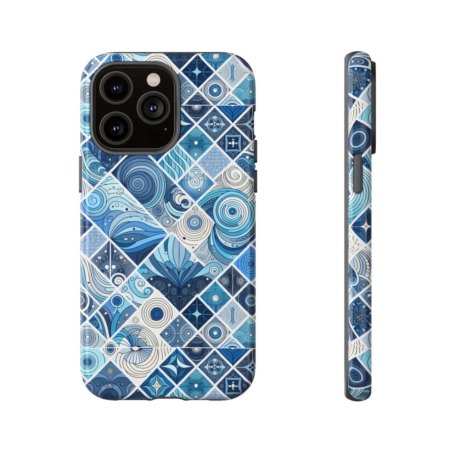 1 pattern image 1 vibrant shockproof phone case for anime and comic fans, retro art style, durable & uv protected, compatible with iphone 13-16 pro max plus