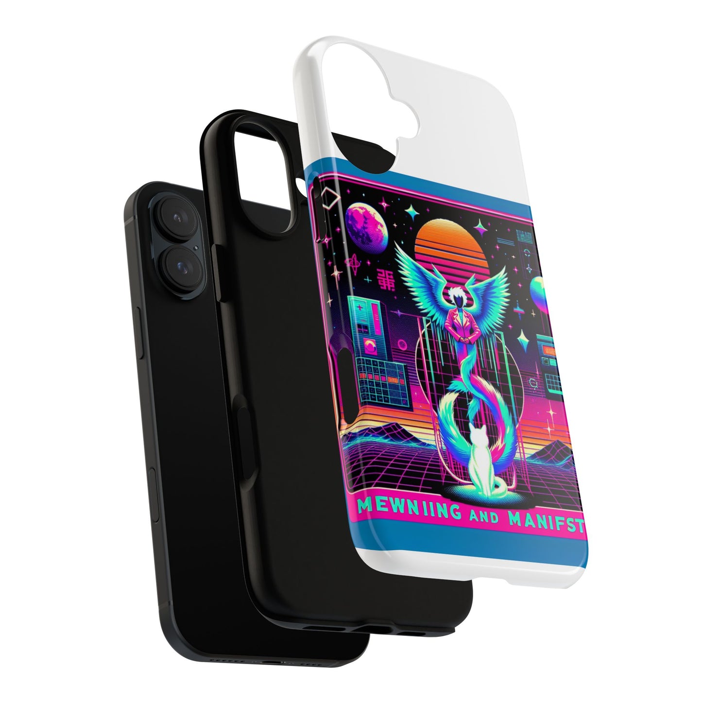 mewing and manifesting vibrant 3d protective phone case