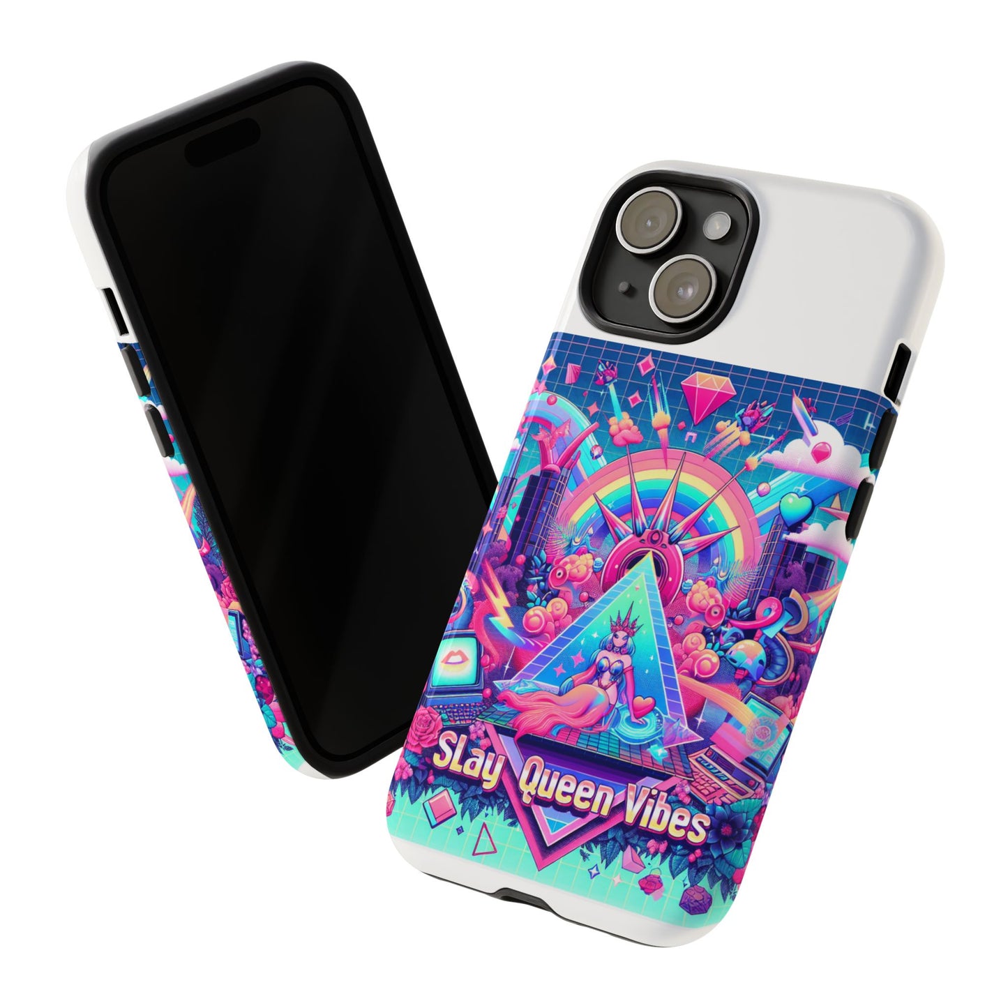 slay queen vibes 3d wrap protective phone case for women