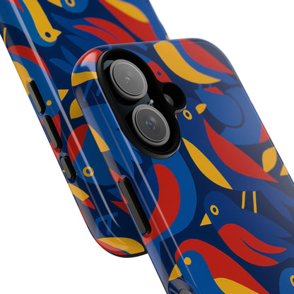 Vibrant 3D Wrap Protective Phone Case with Colourful Bird Design Stylish Accessory for Men and Women Compatible with iPhone 13, 14, 15 & 16 – all models including Pro, Pro Max & Plus