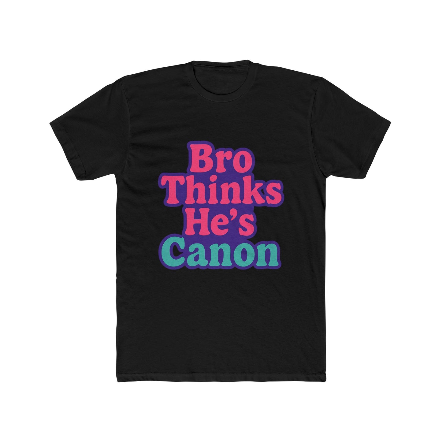 bro thinks he's canon meme unisex t-shirt - funny purple graphic tee for men & women