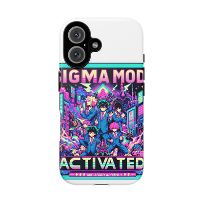Vibrant Sigma Mode Activated Protective Phone Case for Anime Lovers, 3D Wrap Design, Durable TPU Silicone, UV Protected, Stylish Drop Protection, Gift for Friends