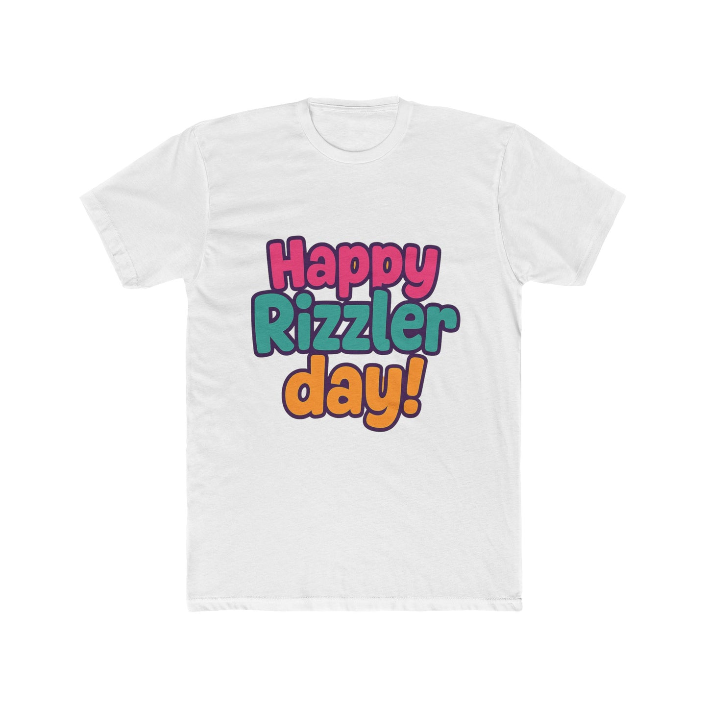 celebrate happy rizzler day with our multicolor unisex t-shirt – perfect gift for any occasion, comfortable fit