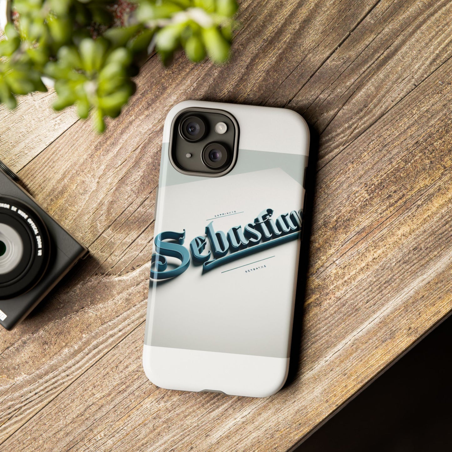 vibrant 3d wrap protective phone case in retro blue typography stylish accessory for self-expression compatible with iphone 13, 14, 15 & 16 – all models including pro, pro max & plus