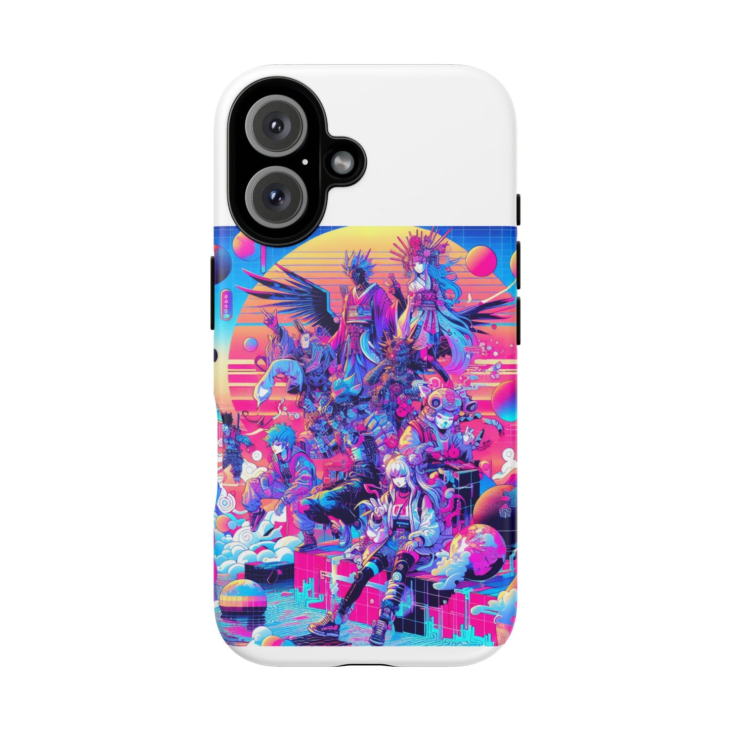 zero npc energy vibrant 3d protective phone case for anime lovers